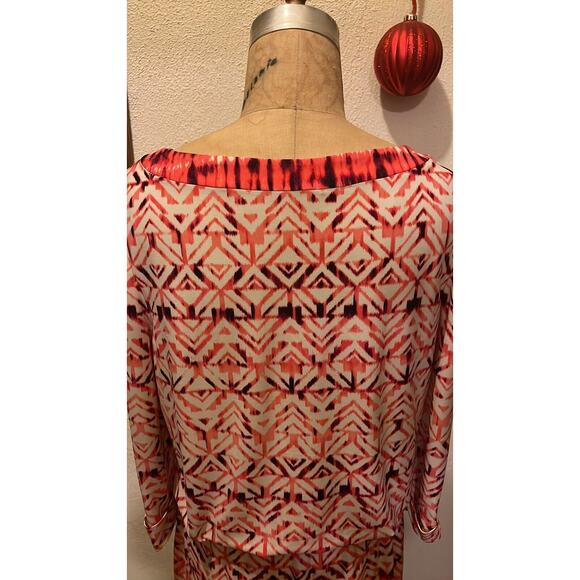 Dress Barn Geometric Multicolor Dress Size 14 - Picture 10 of 12
